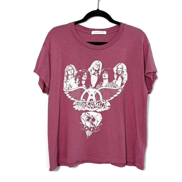 Daydreamer Tops - DAYDREAMER Aerosmith Rocks '76 Band Graphic tee sz L